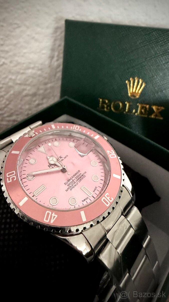 • Hodinky Rolex Submariner ružové • - 2