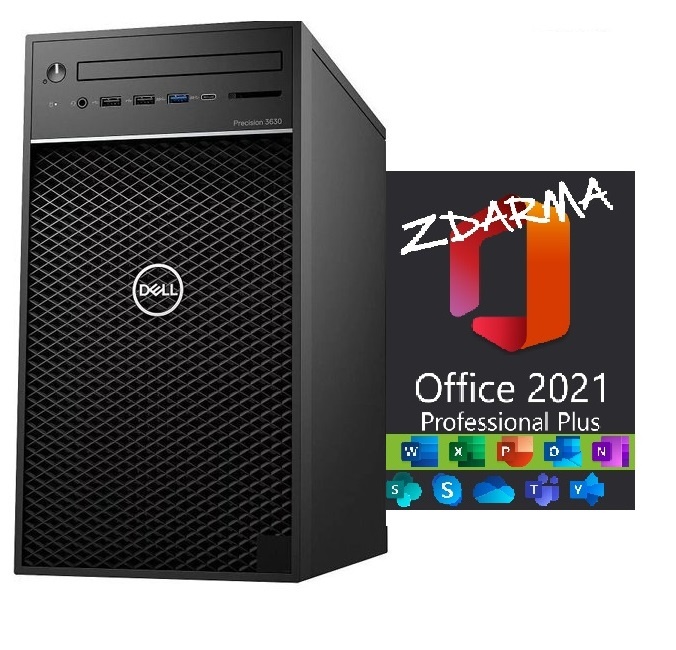 Značkový DELL Gamer i7 16GB 500GB RTX5050 8GB+24" Monitor - 2