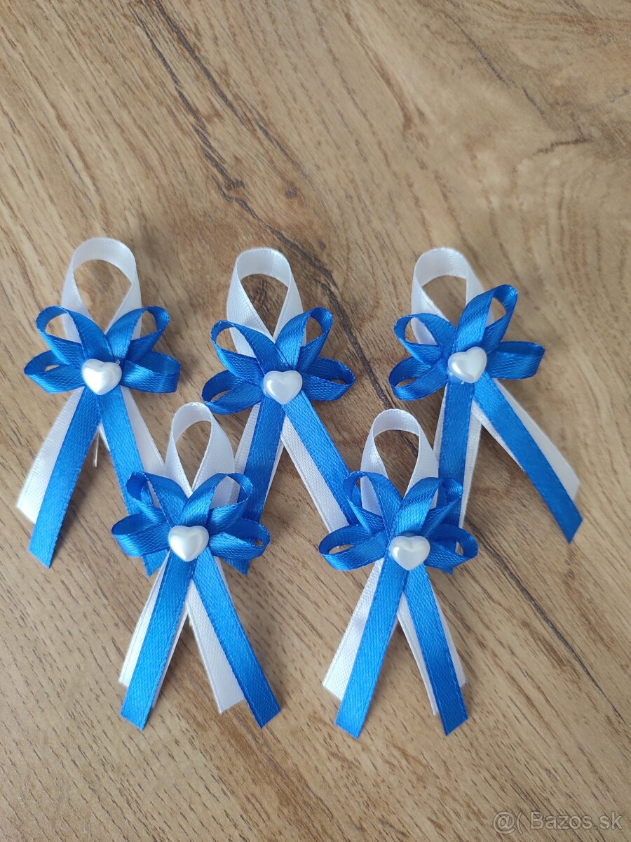 Svadobné pierka modré - 2