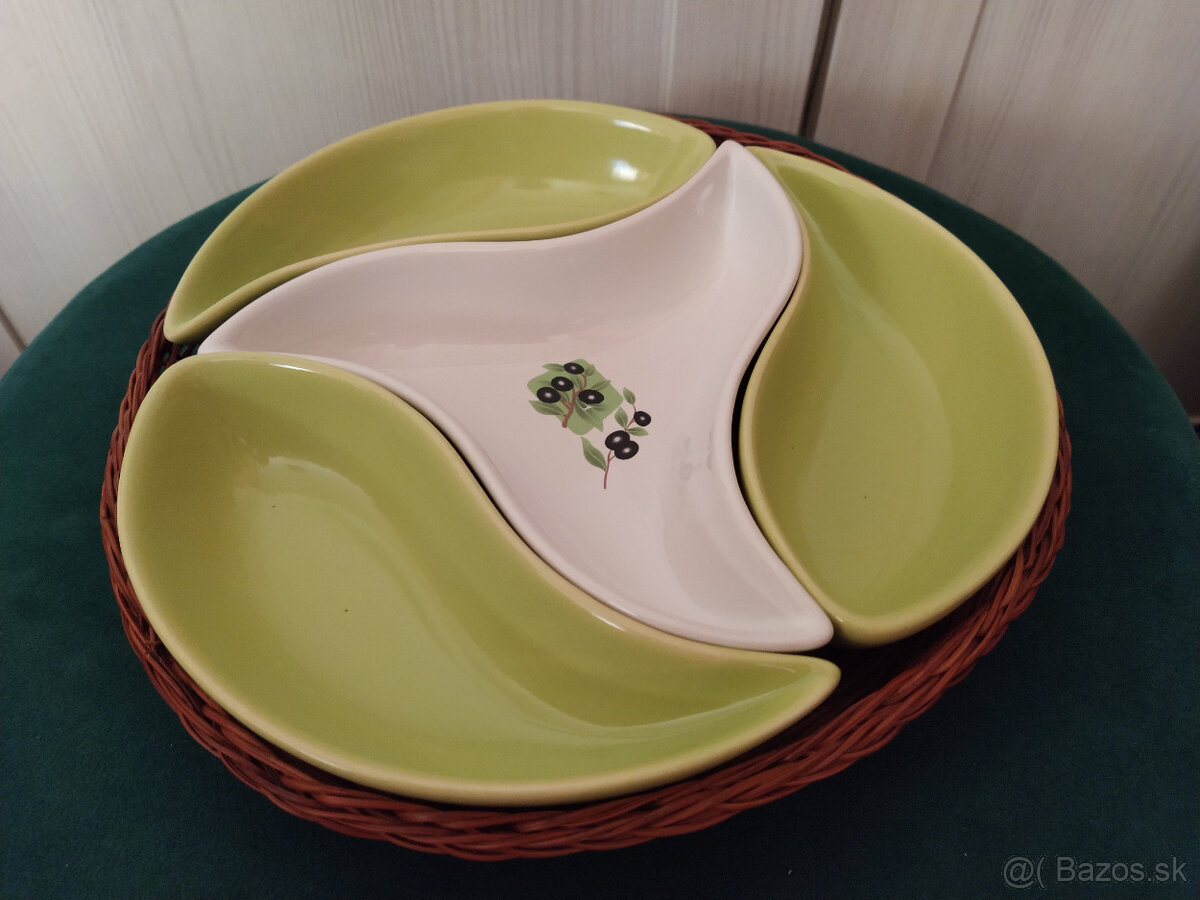 NOVÉ servírovacie misky v košíku (iba osobný odber) - 2