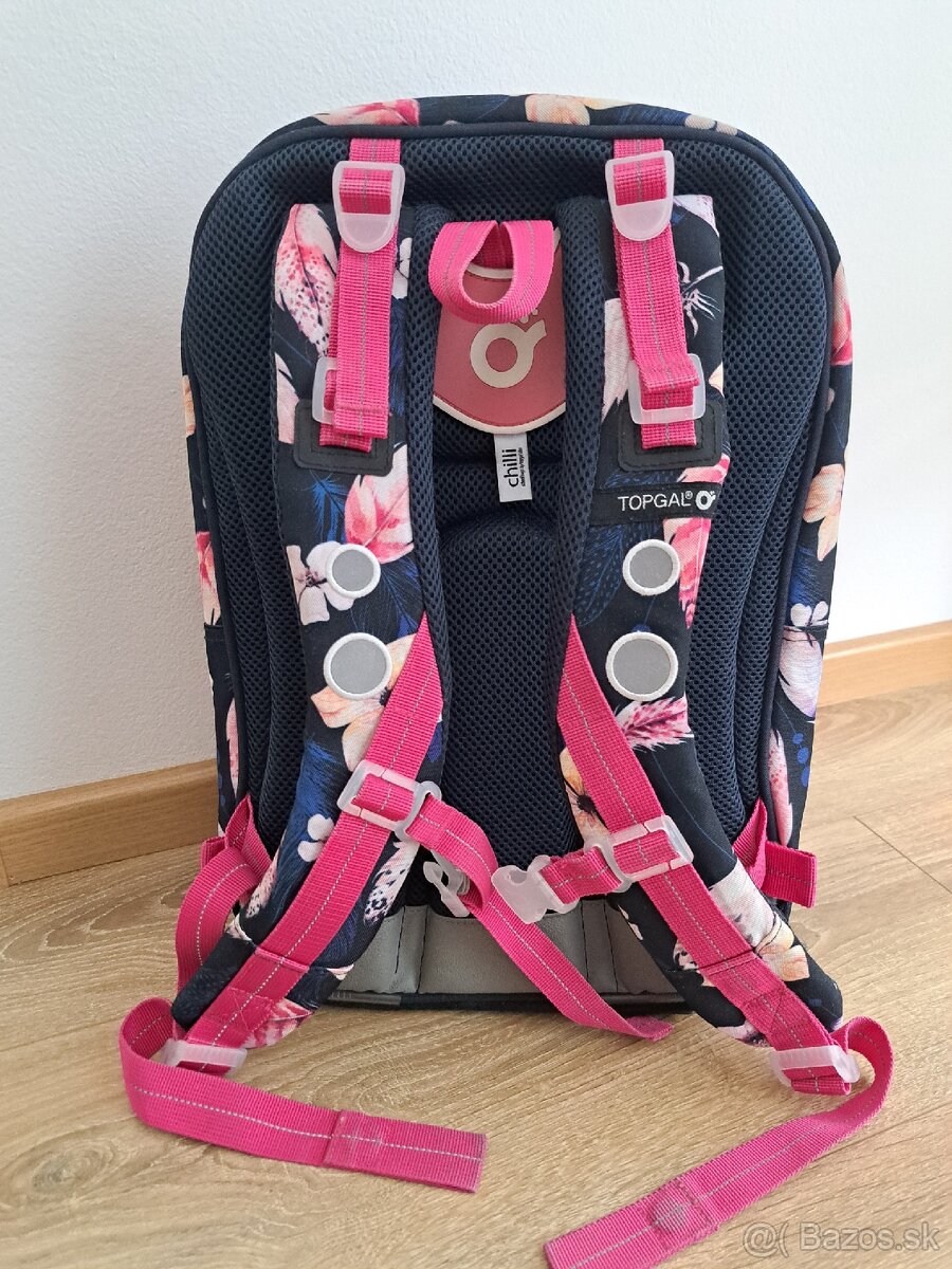 Školská taška s pierkami COCO - 2