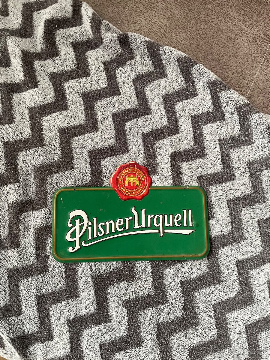Pilsner Urquell - plechová tabuľa - 2