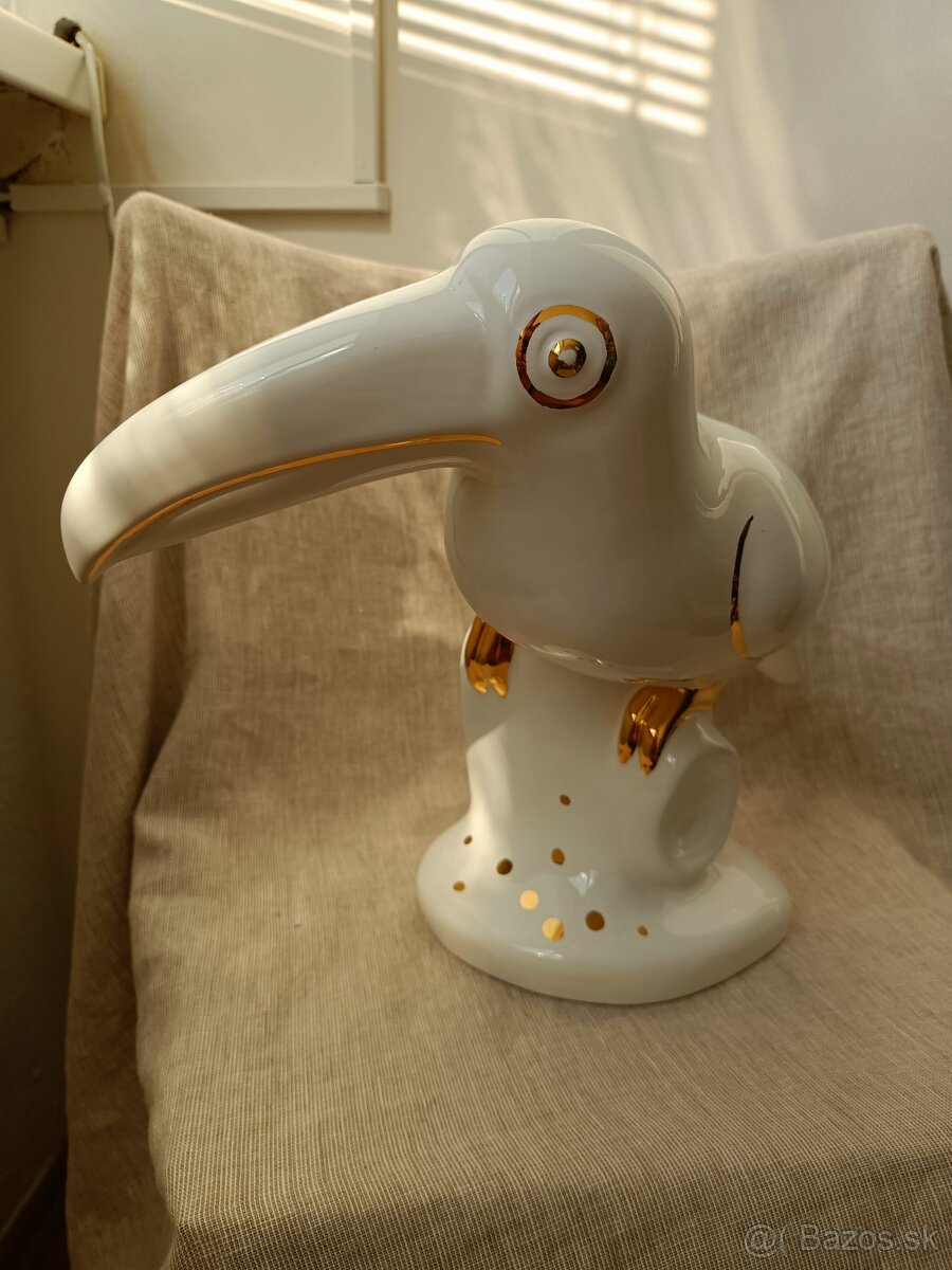 Porcelánová soška Tukan - 2