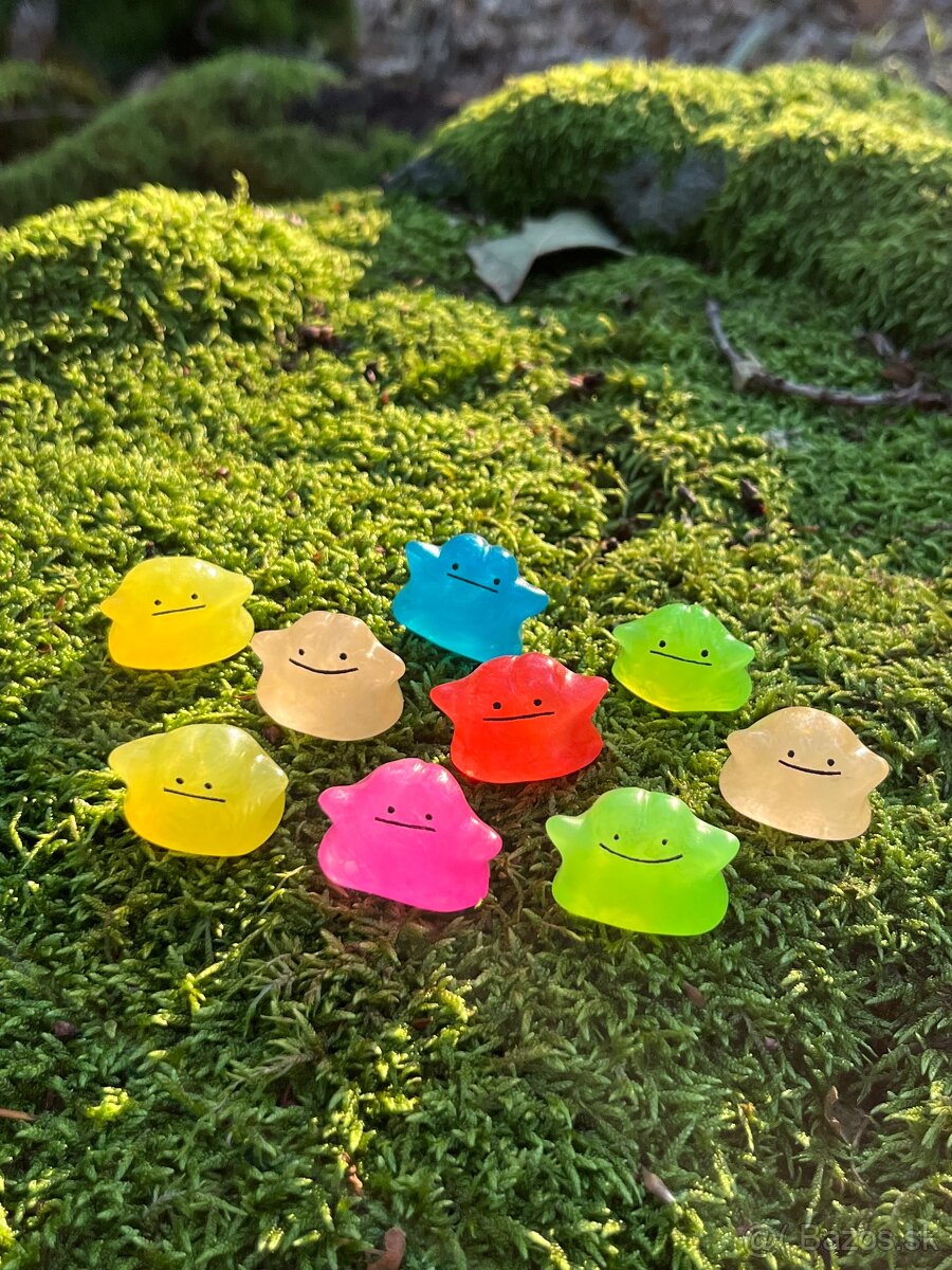 Pokémon Ditto handmade figúrky farebné priesvitné - 2