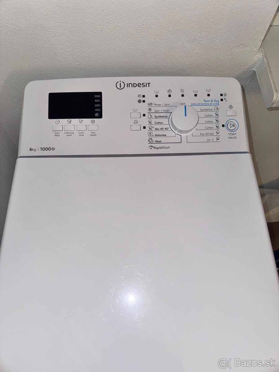 Práčka zn. Indesit s digitálnym displejom - 2