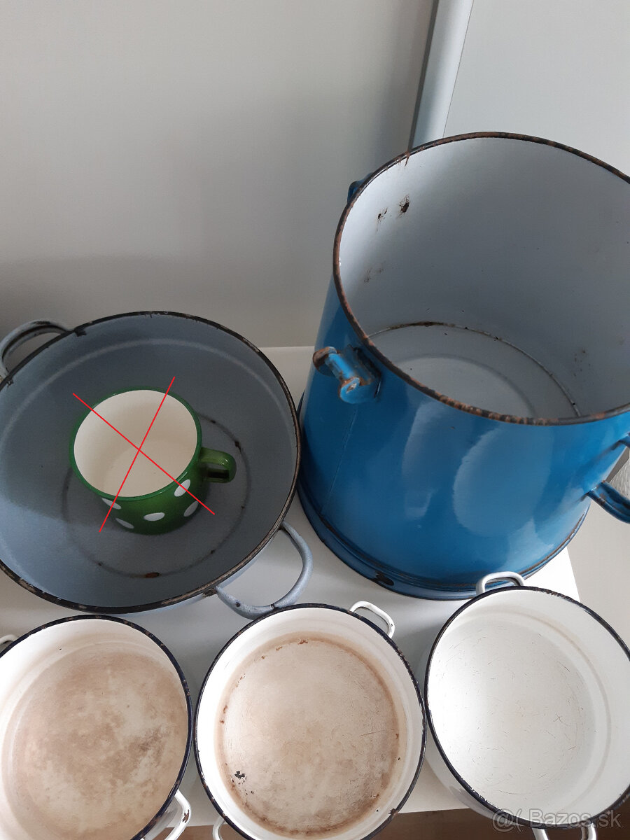 Retro smaltovaný riad - 2