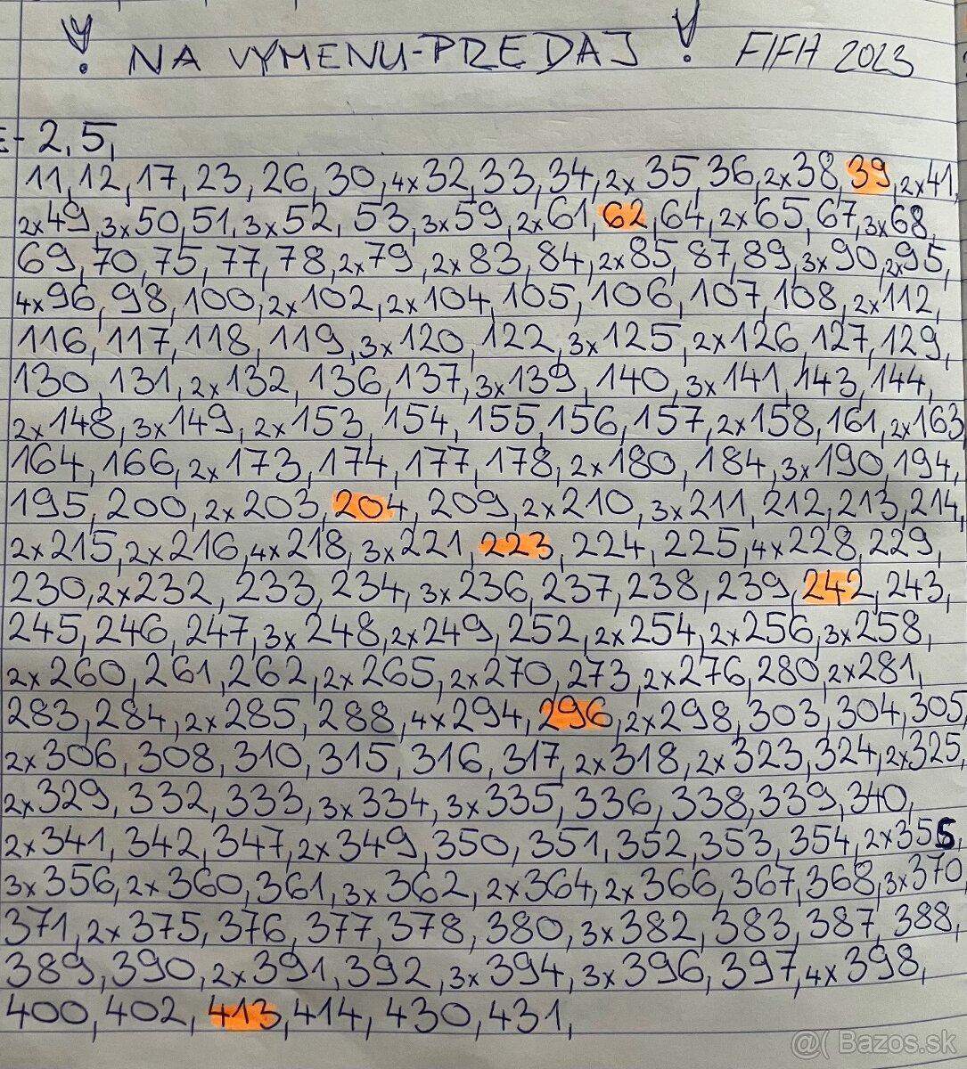 Futbalové kartičky - 2