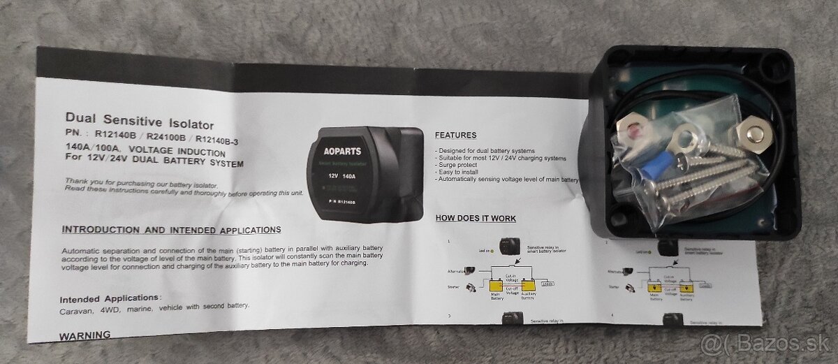 AOPARTS Smart Battery Isolator 12V 140A - 2
