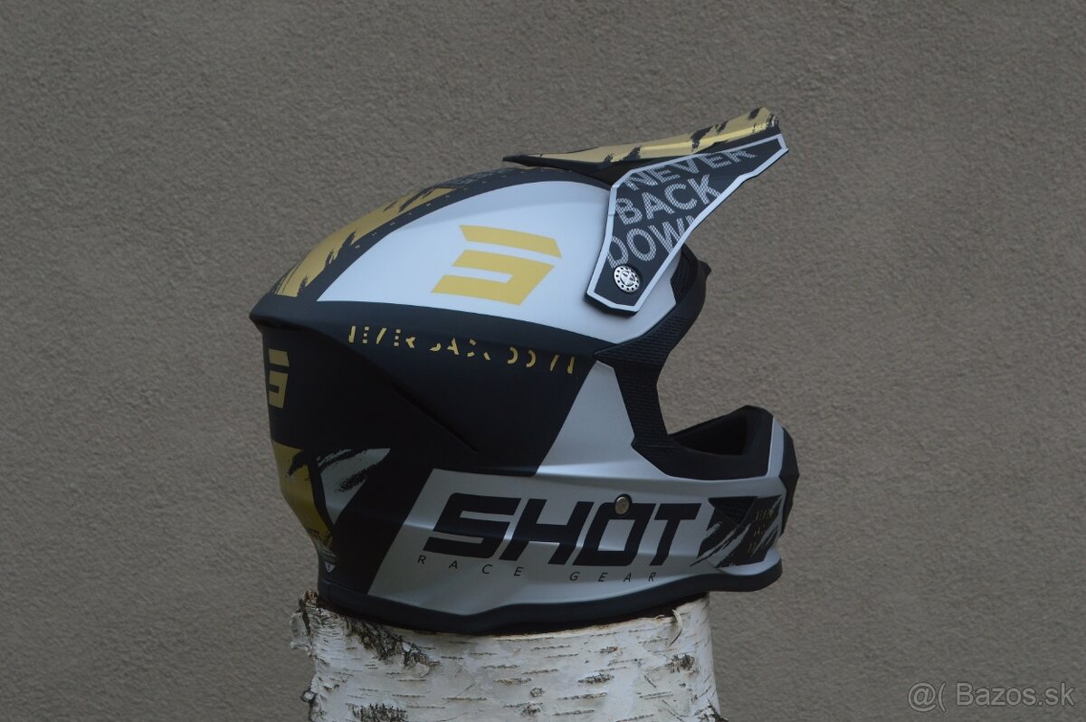 Prilba helma MX šedá čierna bronzová - 2