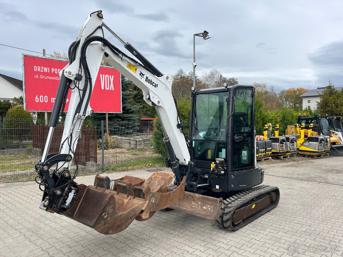Minibager minirypadlo Bobcat E35z, Powertilt Kubota CAT - 2
