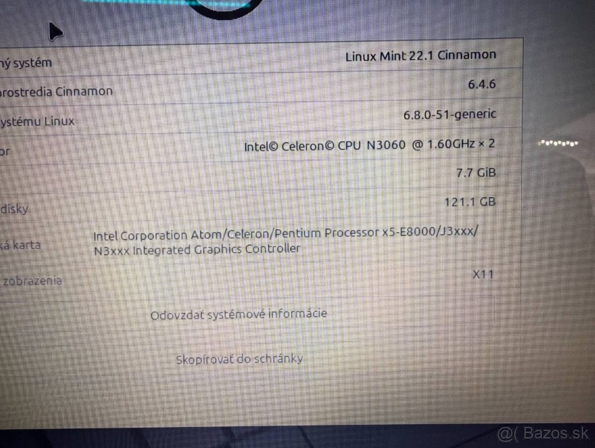 Notebook Dell Celeron N3060 / 8GB RAM / 128GB SSD / HD - 2