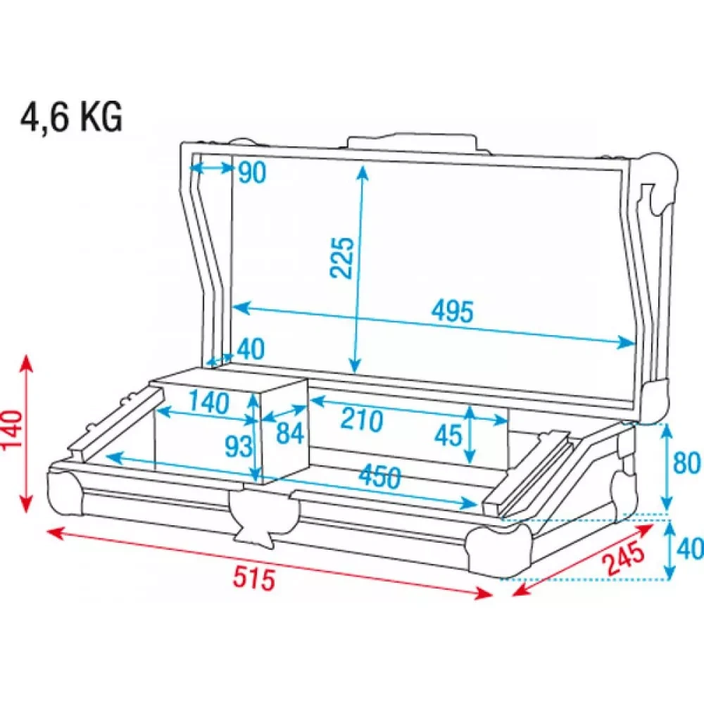 Predám Case 19" 3U DMX PULT - 2