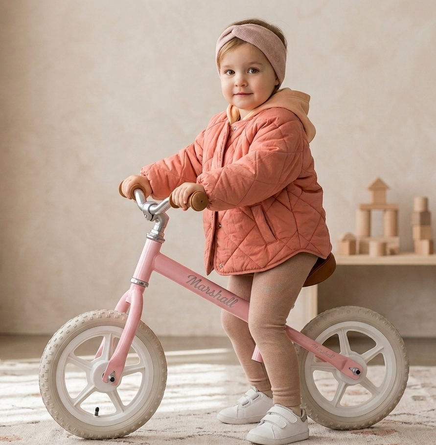 Odrážadlo bicykel ružový - 2