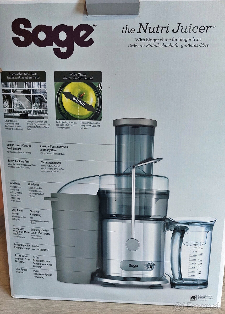 Sage BJE410 odstavovac - 2
