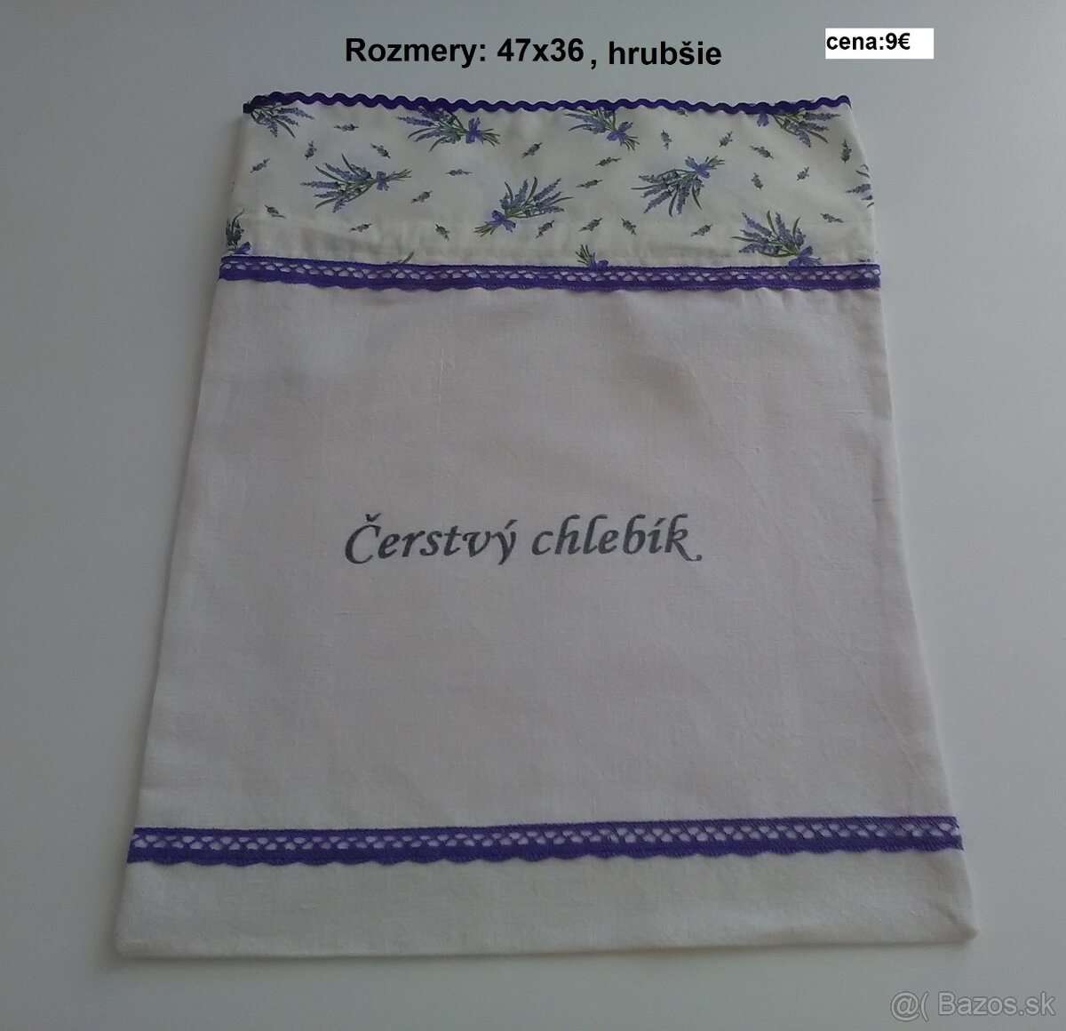 Ľanové vrecko na chlieb - 2