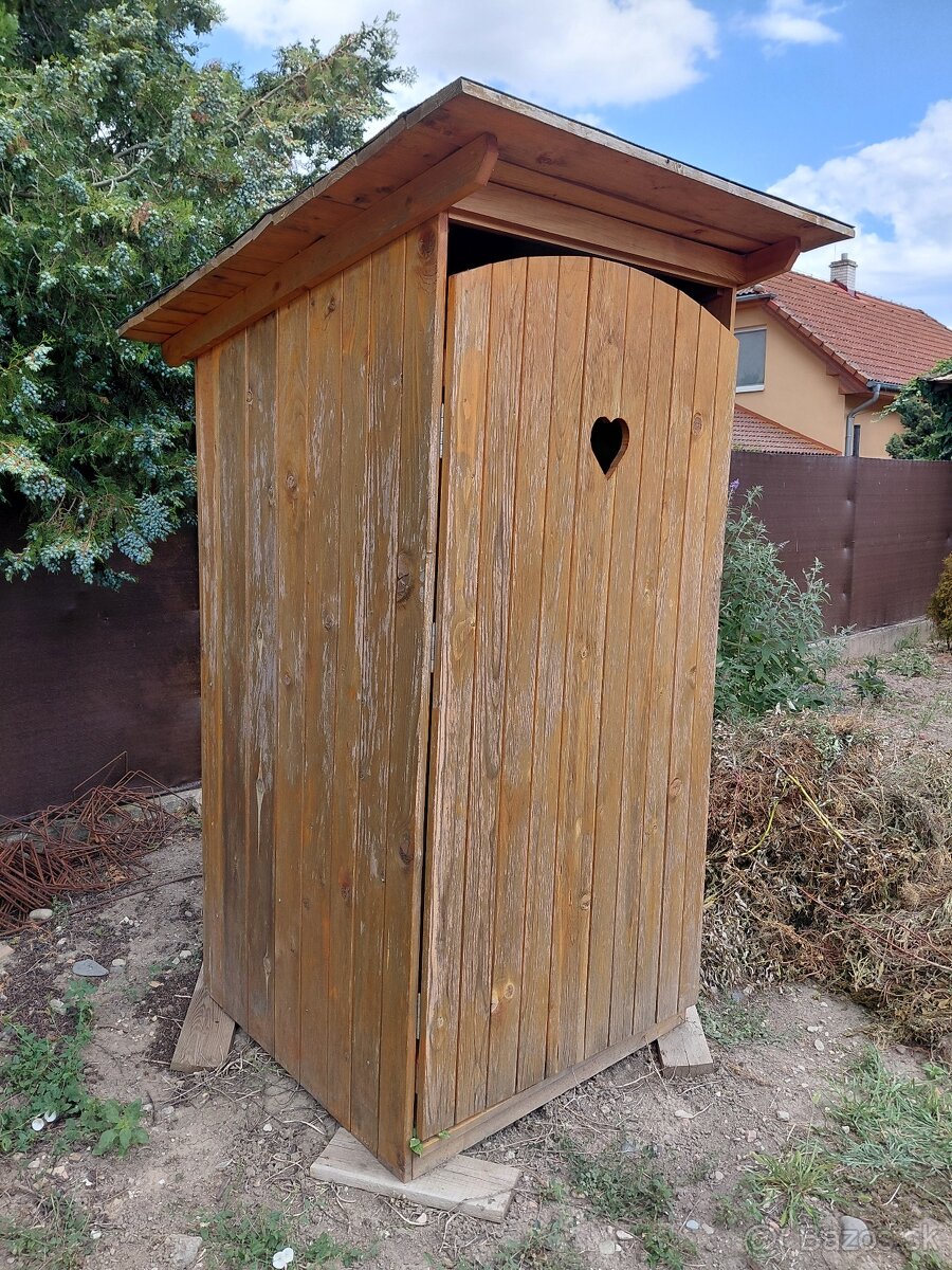 Drevená latrína, suché wc - 2