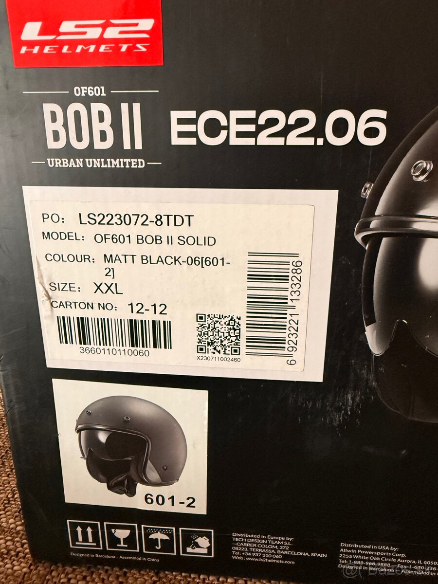 Otvorená prilba LS2 BOB II TOP STAV - 2