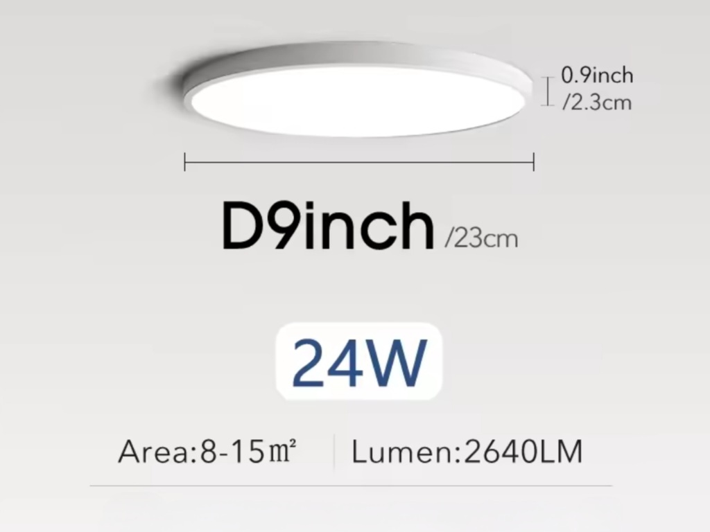 Tenučké Stropné Svietidlo MARPOU 24W/38W - 23cm/40cm - 2
