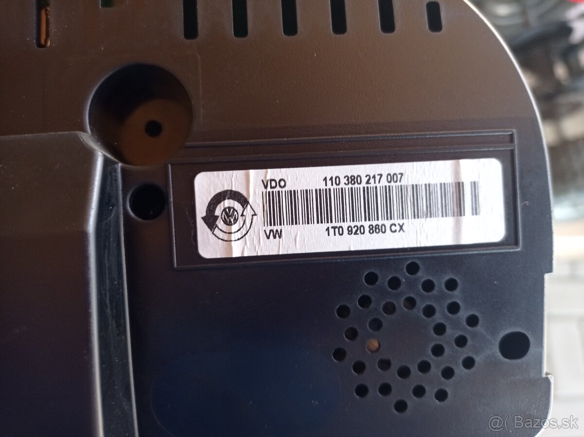 Touran palubovka airbag - 2