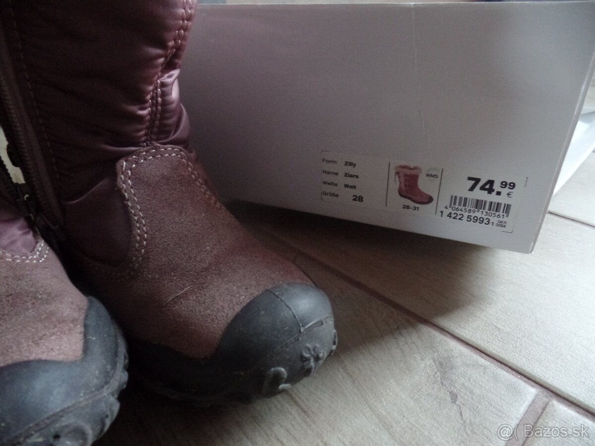 Cizmy kozene Elefanten Velk.28 ako NOVÉ - 2