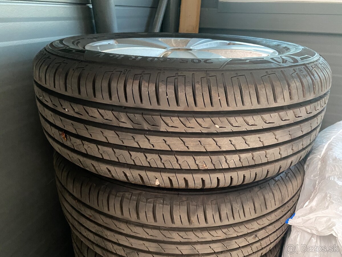 Hliníkové disky aj pneumatikami Octavia 4, 205/60 R16 - 2