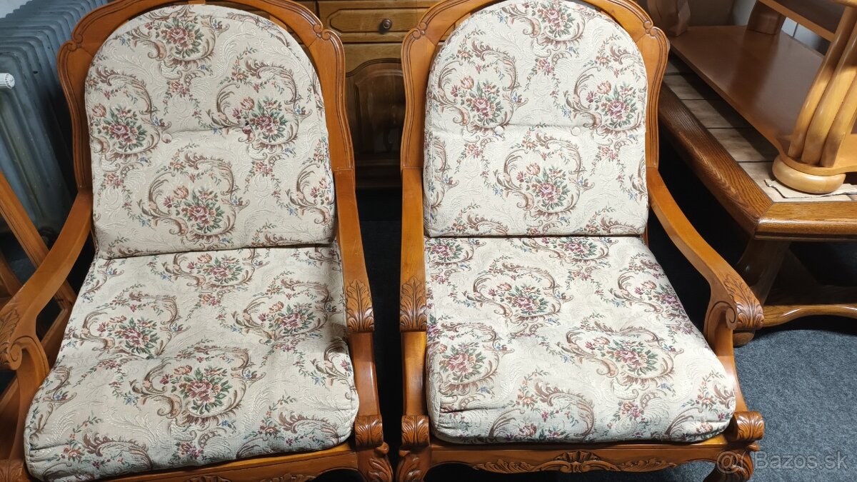 Starožitné kreslo-1ks - 2