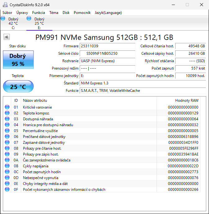 512GB SSD SAMSUNG PM991 NVMe - 2