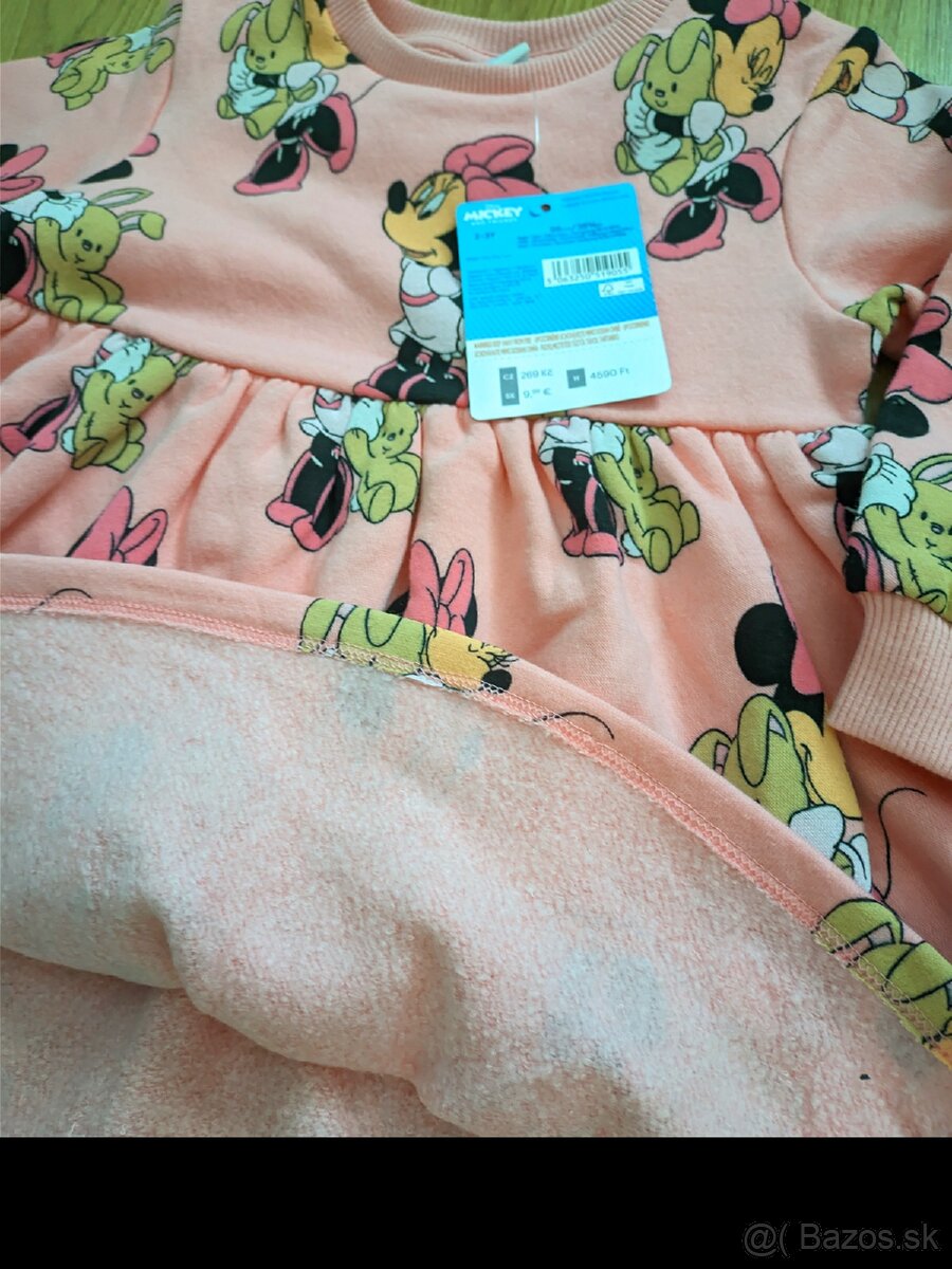 Teplákové šaty Mickey mouse Minnie 98 - 2