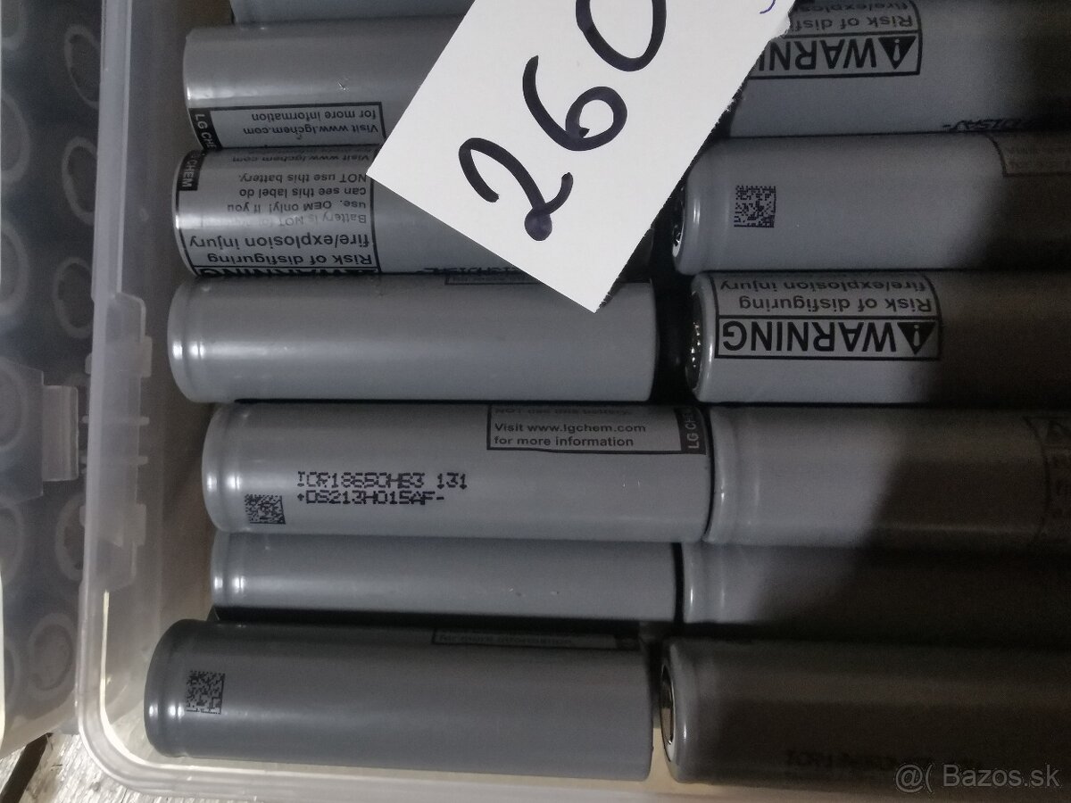 Li-ion baterie 3,7V. 2600mAh - 2