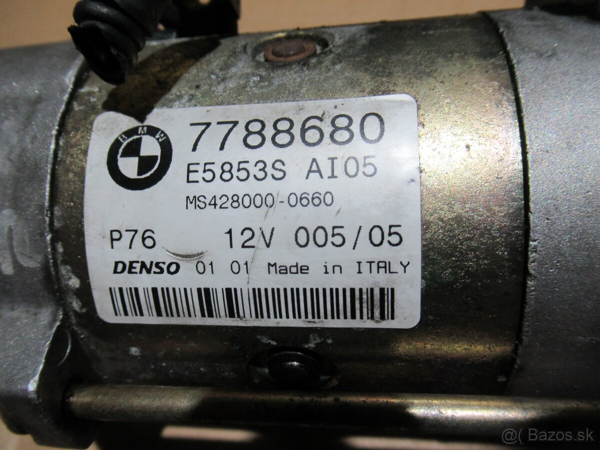 Predám BMW štartér 7788680 pre BMW E46, E60, E53 - M57N 3.0D - 2
