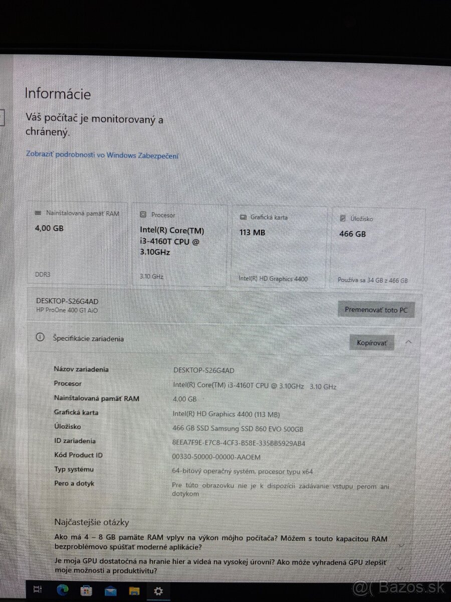 All in one HP ProOne 400 G1 AiO - 2