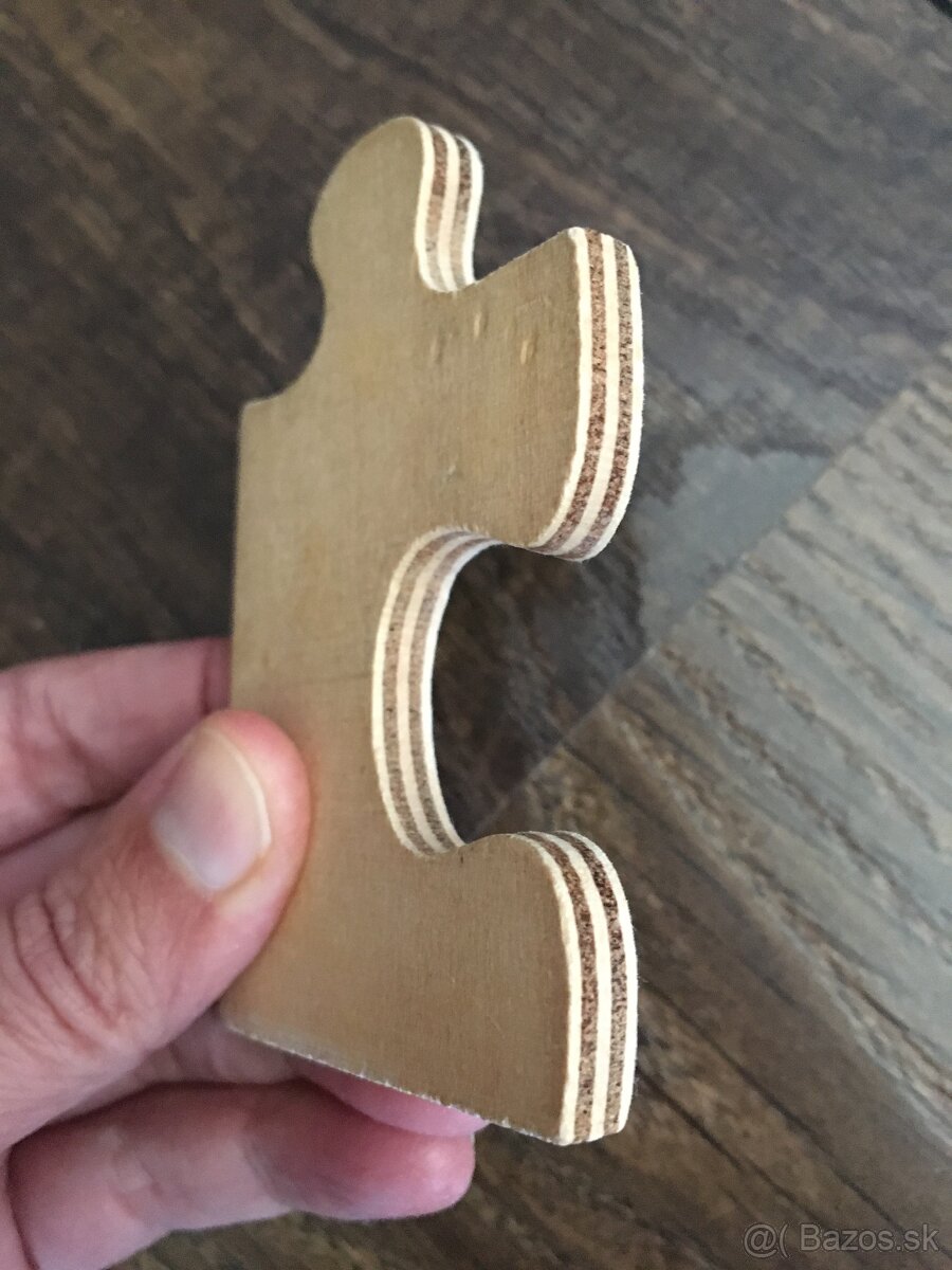Retro drevené puzzle - 2