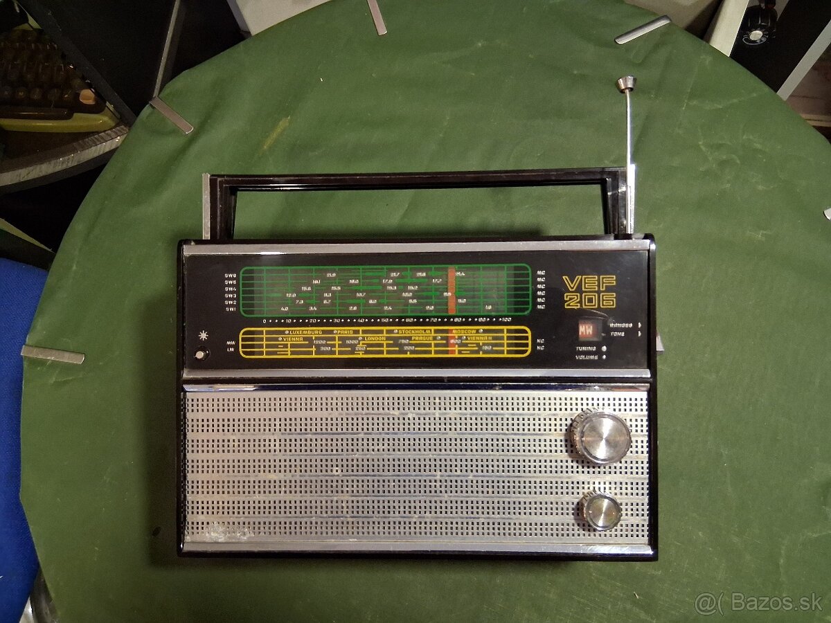 rádio VEF 206 - retro - 2