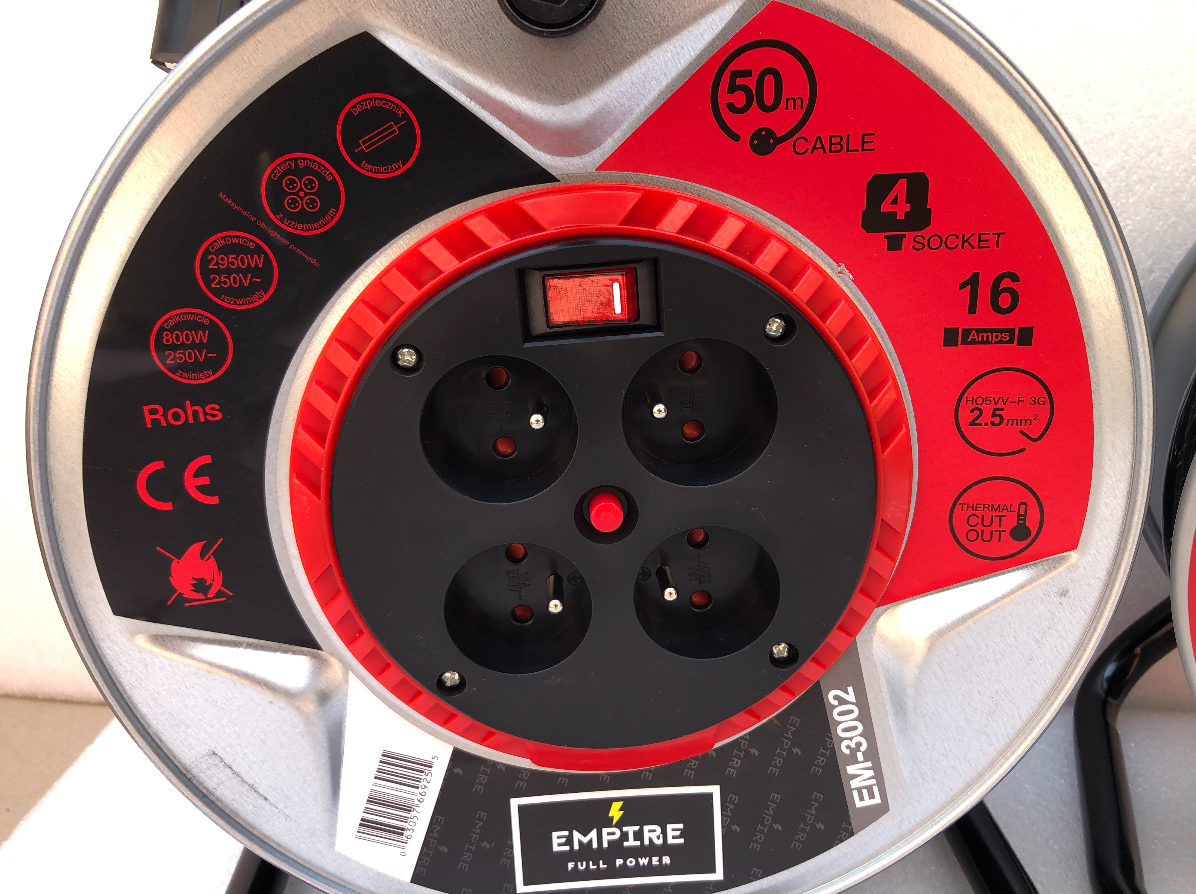 Predlžovacie káble bubon plechový 25m a 50m - 2