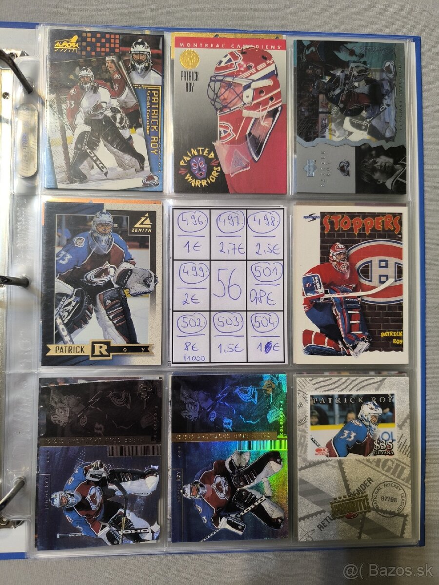 Hokejové kartičky - Patrick Roy 3 - 2