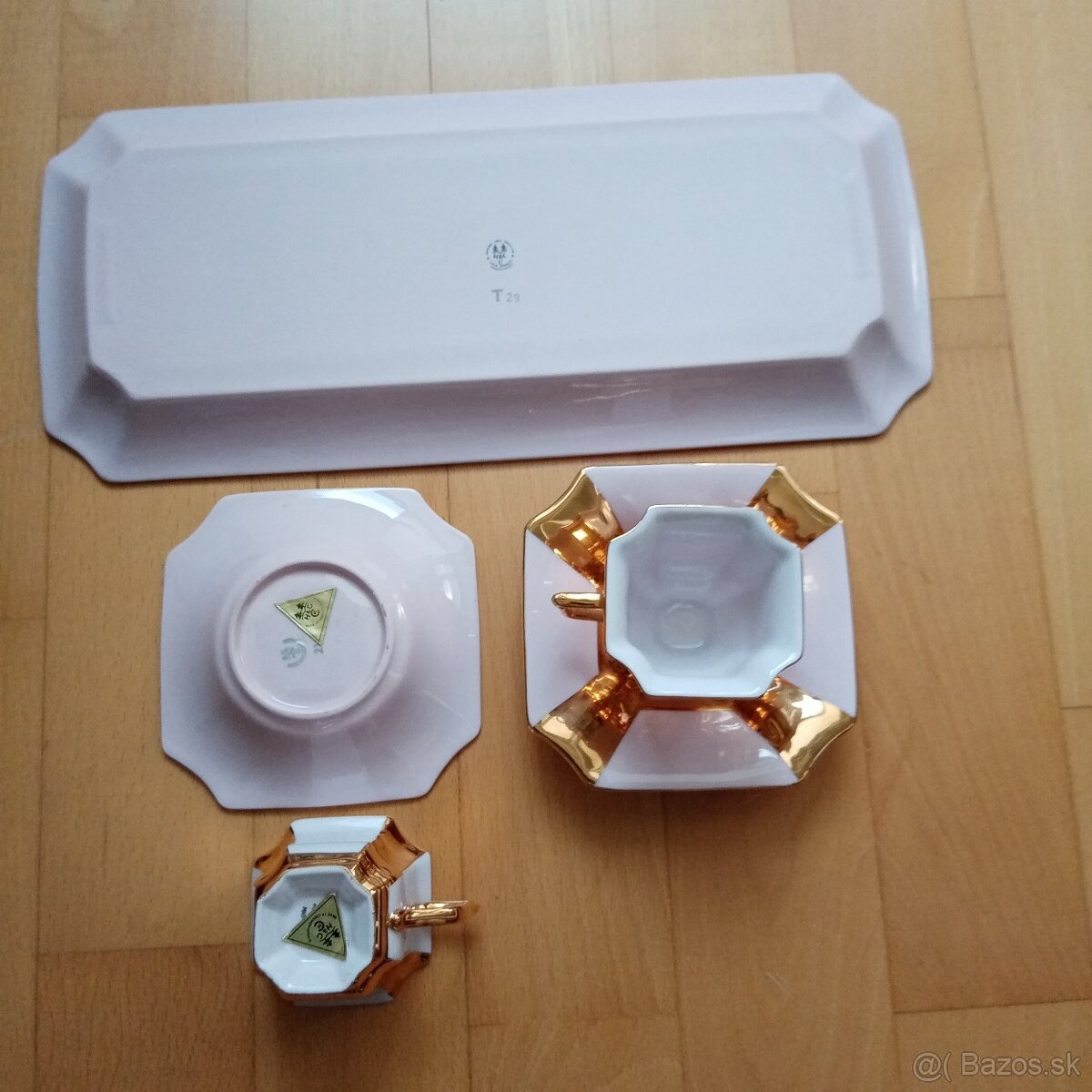 súprava Empír ružový porcelán - 2