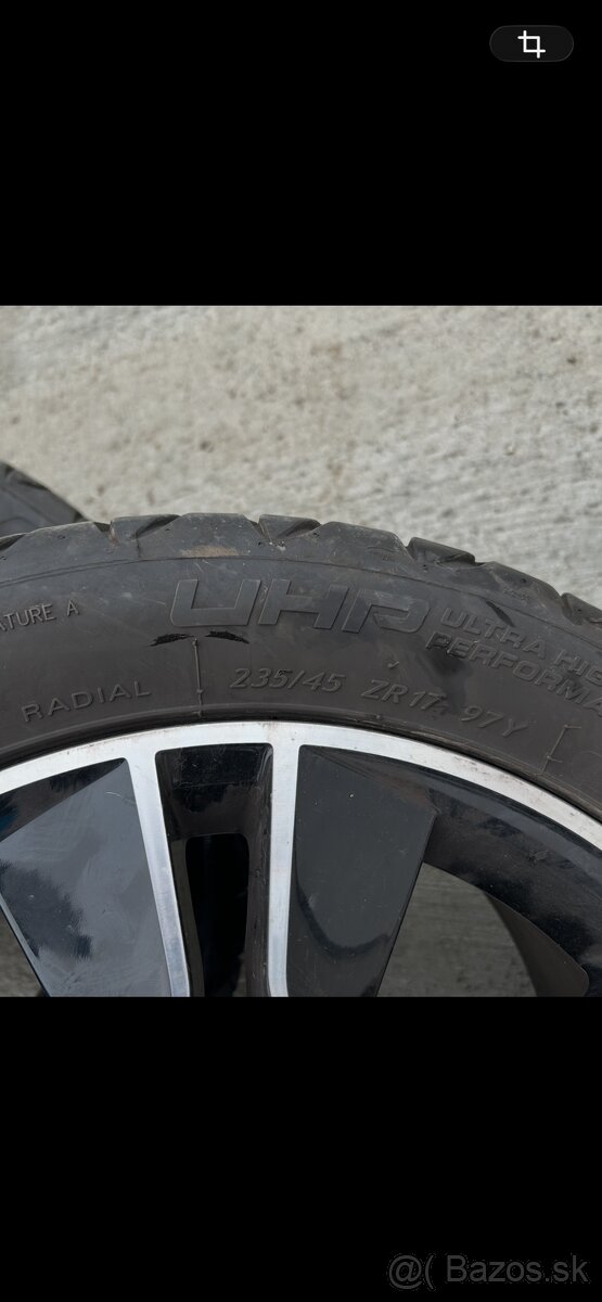 Predam alu disky vw 235/45zr17 - 2