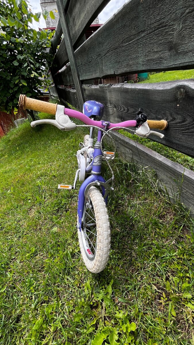 Detský dievčenský bicykel 14” kolesa - 2