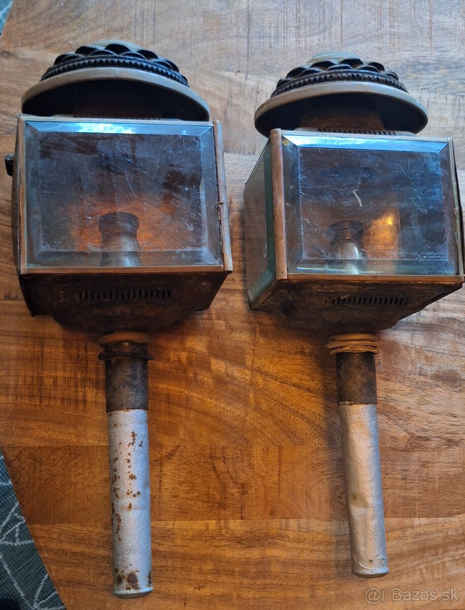 Starožitné párové lampáše - 2