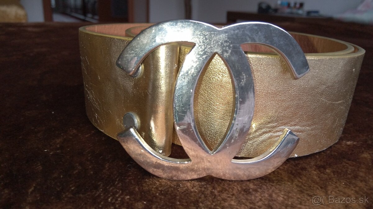 Damsky zlaty opasok chanel - 2