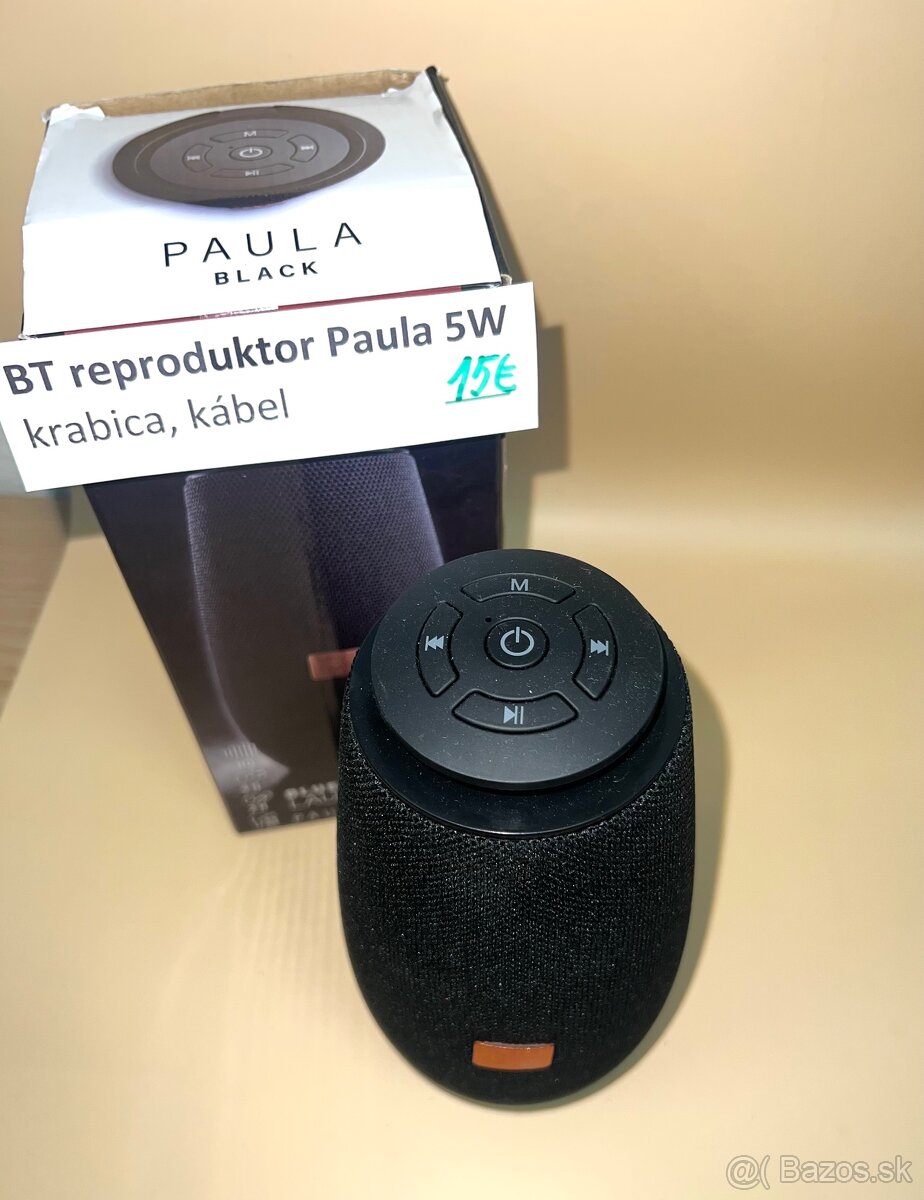 Predám kompaktný Bluetooth reproduktor Paula 5W - 2