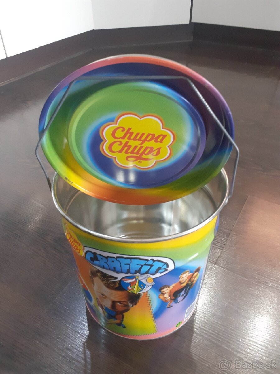 Plechovy kyblik chupa chups - 2