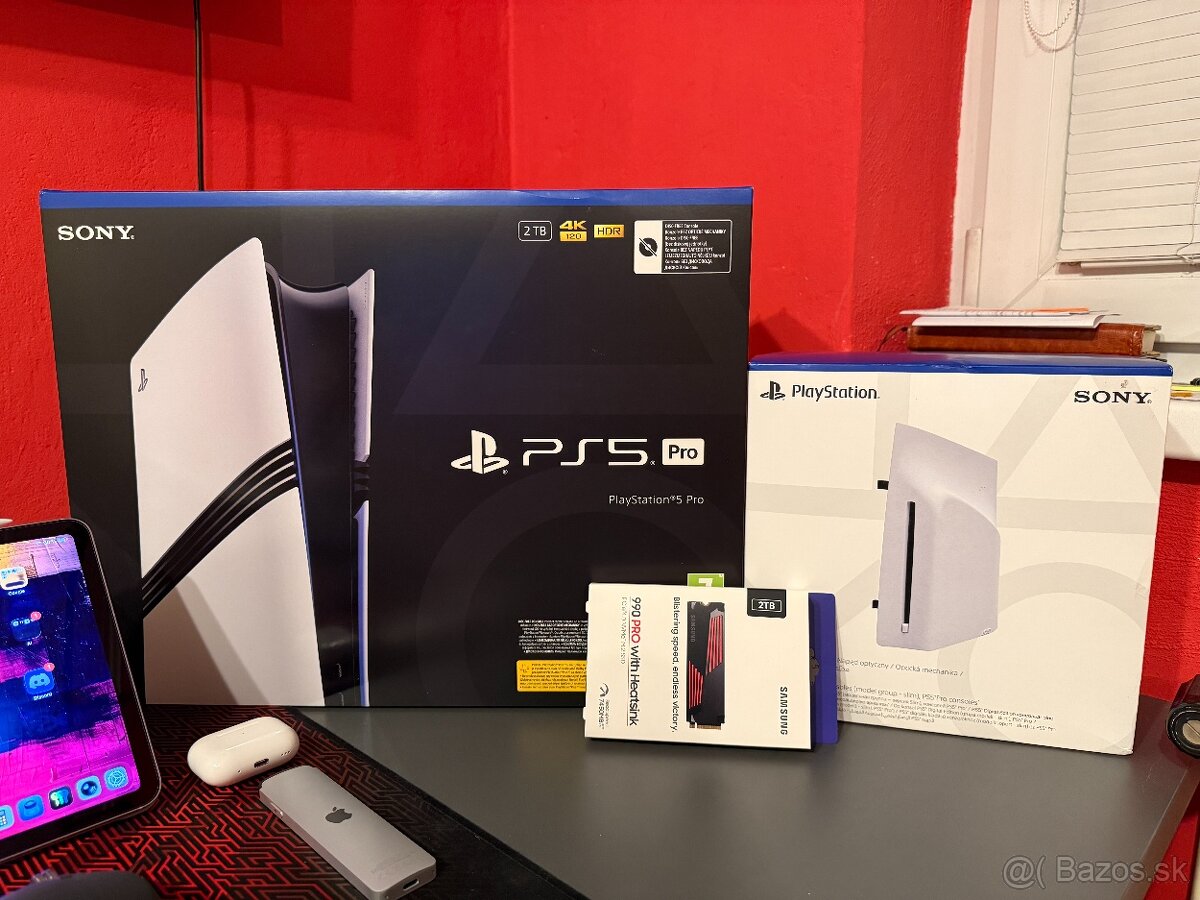 PlayStation 5 PRO + Disc Drive + 2x DualSense - 2