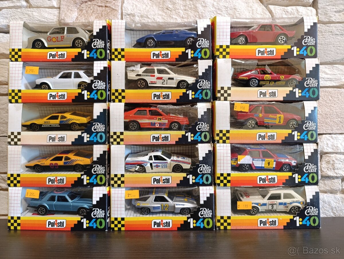 Modely Polistil 1:40 - Made in Italy 80. léta. - 2