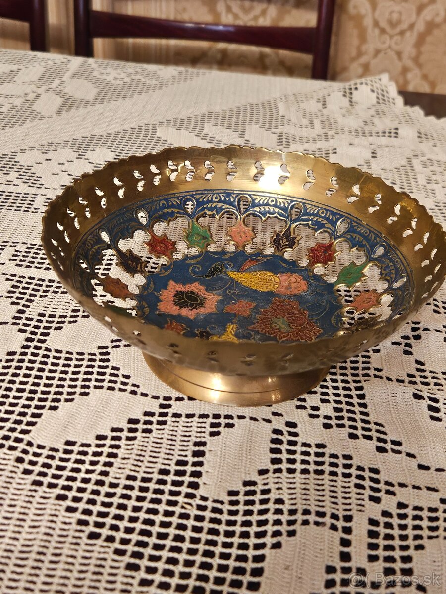 Orientálna kovová miska india - 2