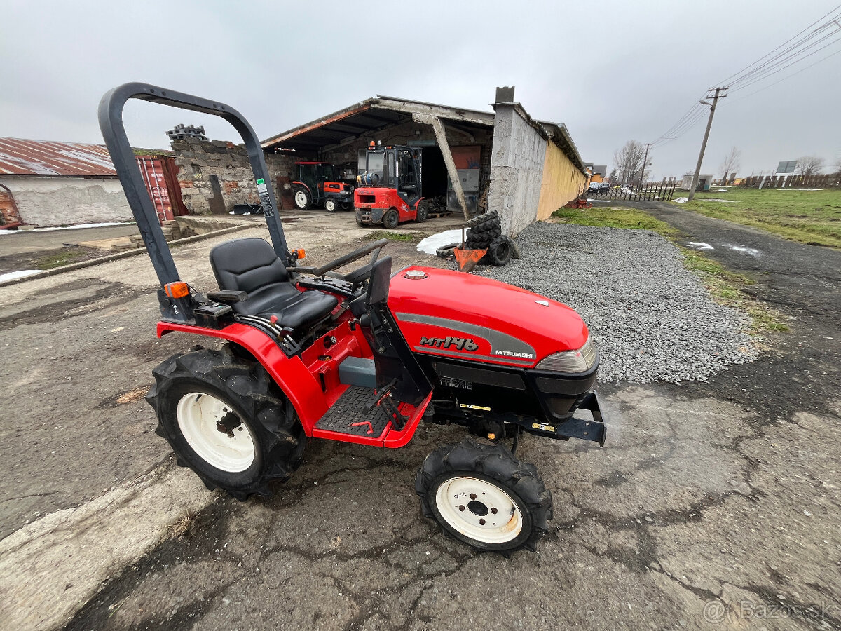 Malotraktor Mitsubishi MT146 s rotavátorom - 2