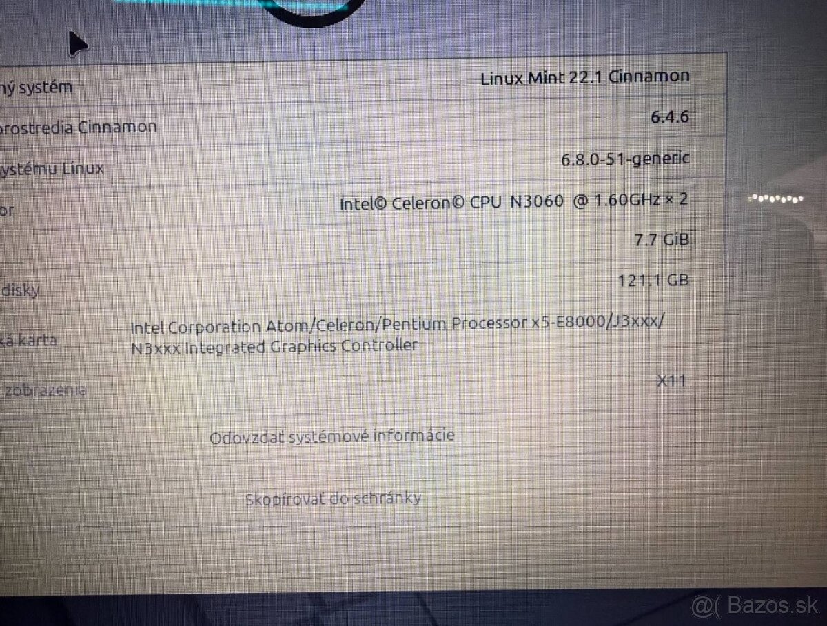 Notebook Dell Celeron N3060 / 8GB RAM / 128GB SSD / HD - 2