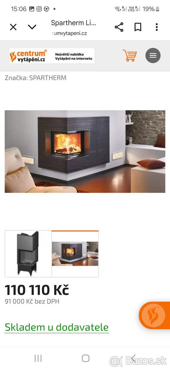 Spartherm Mini 2LRh57 krbová vložka - 2