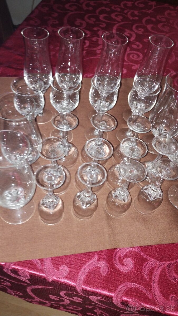 Poháriky - číre sklo - 2