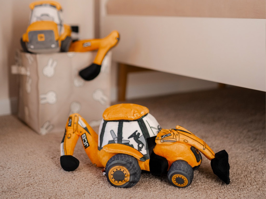 Plyšový bager JCB - 2